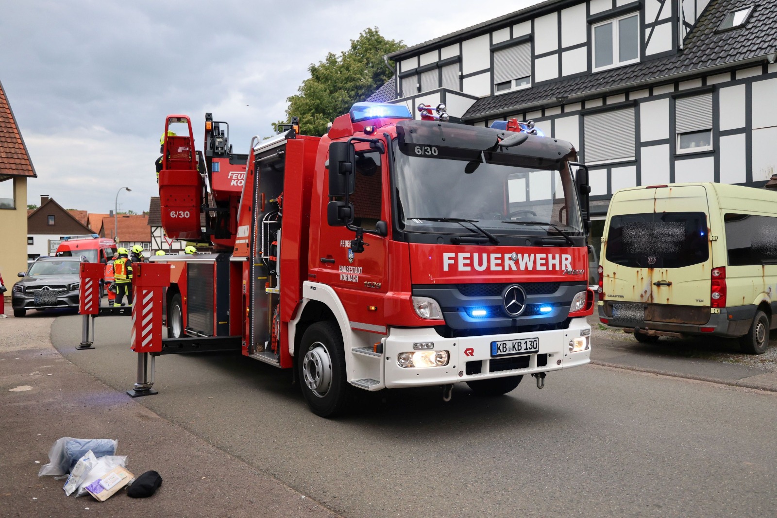 Einsatzfoto H 1 DLK RD Unterstützung ...