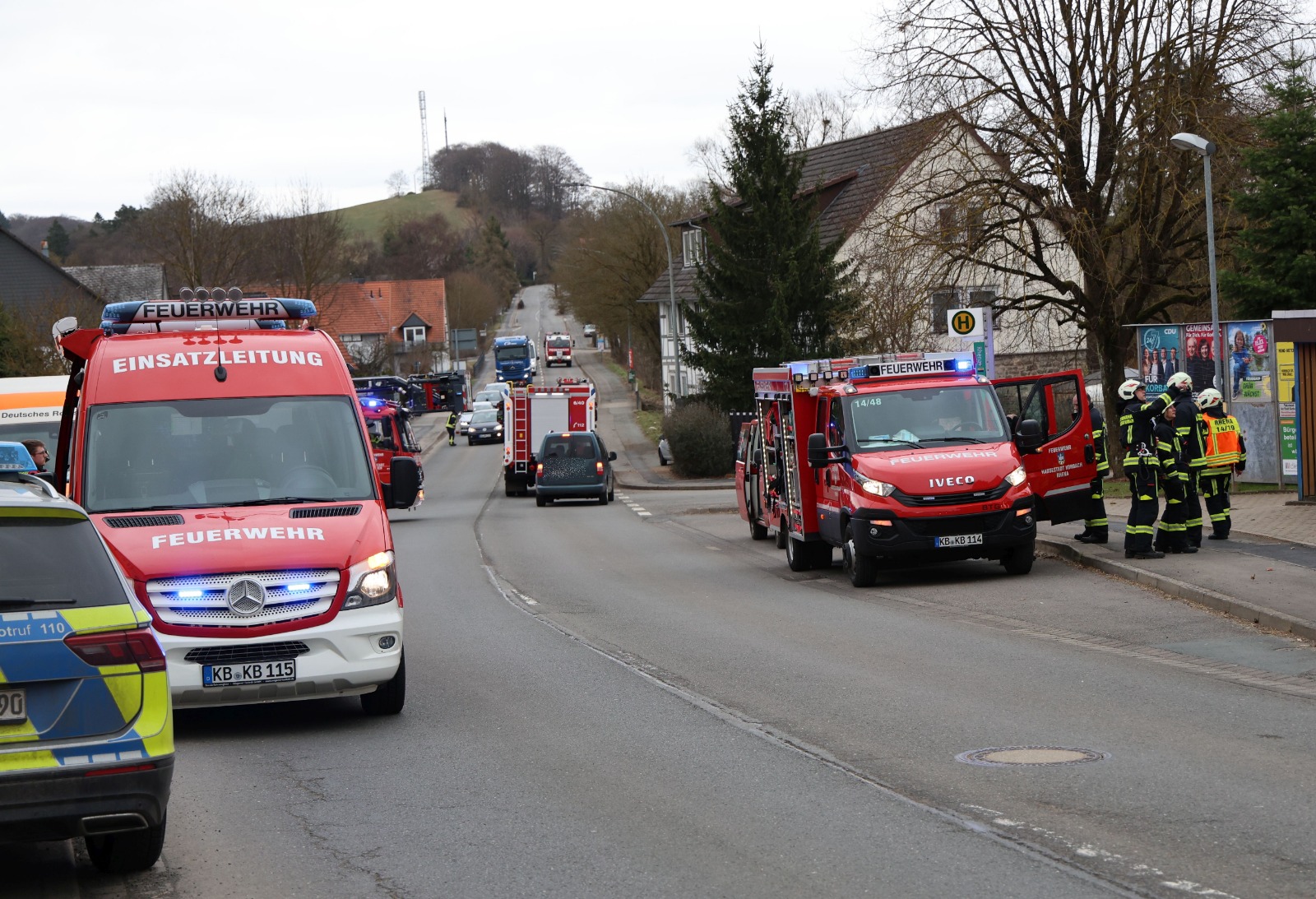 Einsatzfoto F 2 Dachstuhlbrand