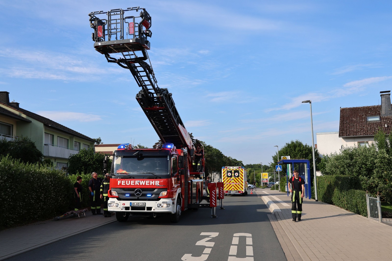 Einsatzfoto H 1 DLK RD Unterstützung ...